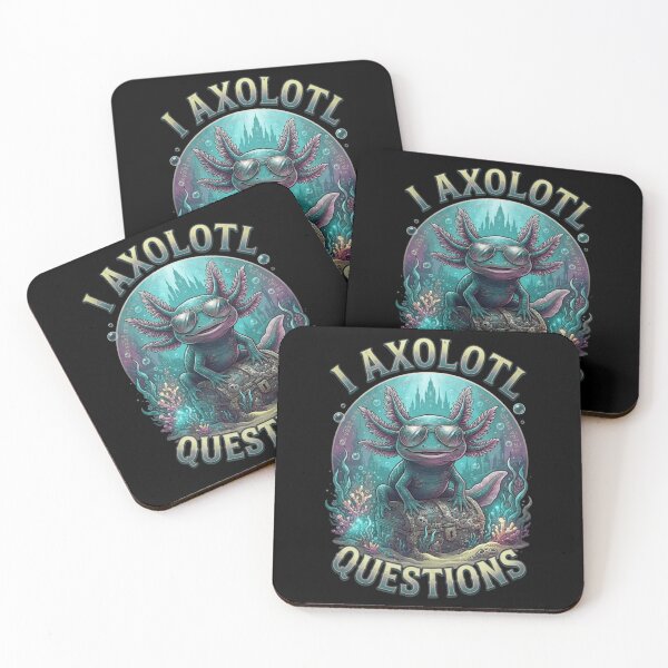 Item preview, I Axolotl Questions Funny Underwater Amphibian Pun designed and sold by MiALopezArt.