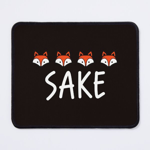 Item preview, Cute Foxes SAKE Funny Japanese Pun designed and sold by Hector-Studio.