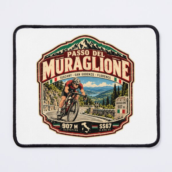 Item preview, Passo Del Muraglione Tuscany Cycling Italian Road Bike Cyclist designed and sold by Star3NowForMe.