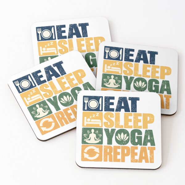 Item preview, Eat Sleep Yoga Repeat Yogi Lifestyle Yoga Lover Wellness Meditation designed and sold by HumansStuck12.