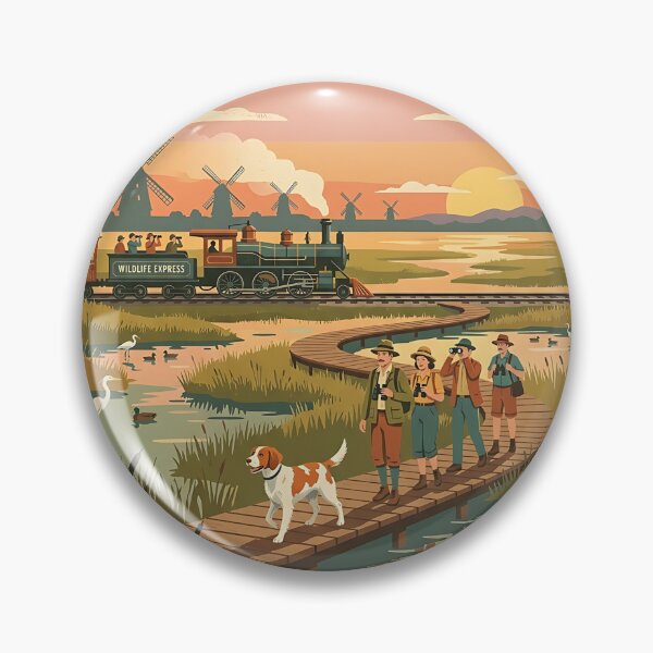 Item preview, Brittany Marsh Birdwatcher designed and sold by PictoVibe.