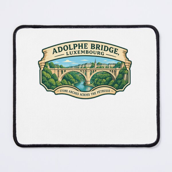 Item preview, Adolphe Bridge, Luxembourg Stone Arches Across The Pétrusse Travel Landmark designed and sold by Simsimah26Parks.