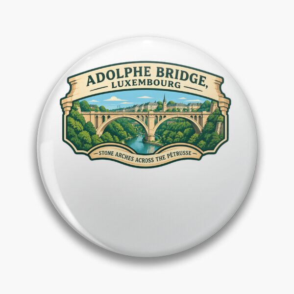 Item preview, Adolphe Bridge, Luxembourg Stone Arches Across The Pétrusse Travel Landmark designed and sold by Simsimah26Parks.
