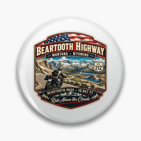 Item preview, Beartooth Highway Ride Above The Clouds Montana Wyoming Motorcycle Road Trip designed and sold by Star3NowForMe.
