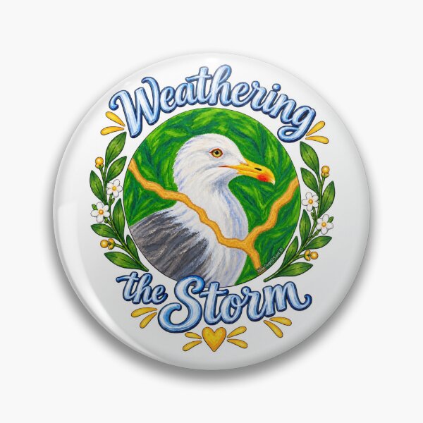 Item preview, Seagull Weathering the Storm – Feather and Flight Series designed and sold by newsuept25.art.