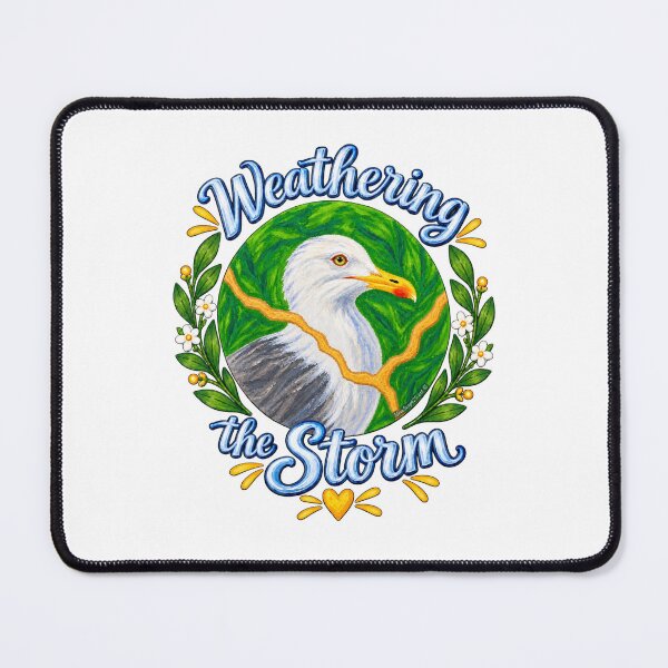 Item preview, Seagull Weathering the Storm – Feather and Flight Series designed and sold by newsuept25.art.