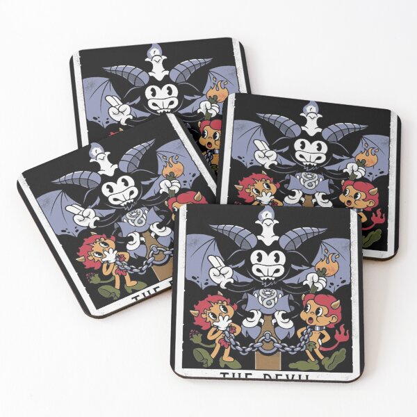 Item preview, Traditional Tarot Card The Devil Cartoon Monsters Art designed and sold by BorisBruns.