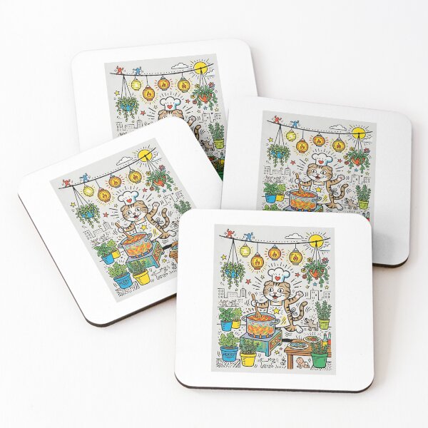 Item preview, Scottish Fold Rooftop Herb Chef designed and sold by PictoVibe.