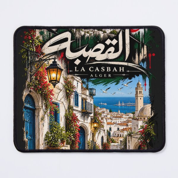 Item preview, Casbah of Algiers T-Shirt, Algeria Heritage Shirt, La Casbah Alger Arabic Calligraphy Vintage Travel Art designed and sold by Yaakoub12.