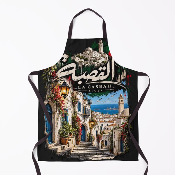 Item preview, Casbah of Algiers T-Shirt, Algeria Heritage Shirt, La Casbah Alger Arabic Calligraphy Vintage Travel Art designed and sold by Yaakoub12.