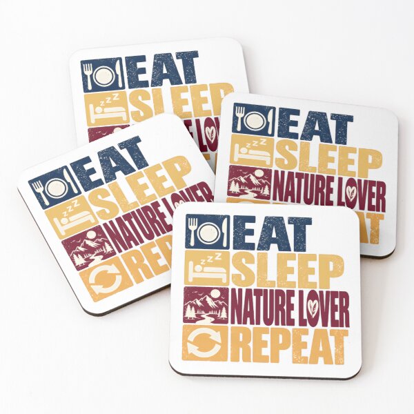 Item preview, Eat Sleep Nature Lover Repeat Outdoors Hiking Camping Enthusiast designed and sold by HumansStuck12.