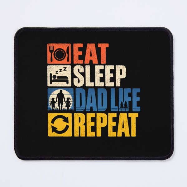 Item preview, Eat Sleep Dad Life Repeat Father Dad Parenting Fathers Day designed and sold by RetroMini2026.