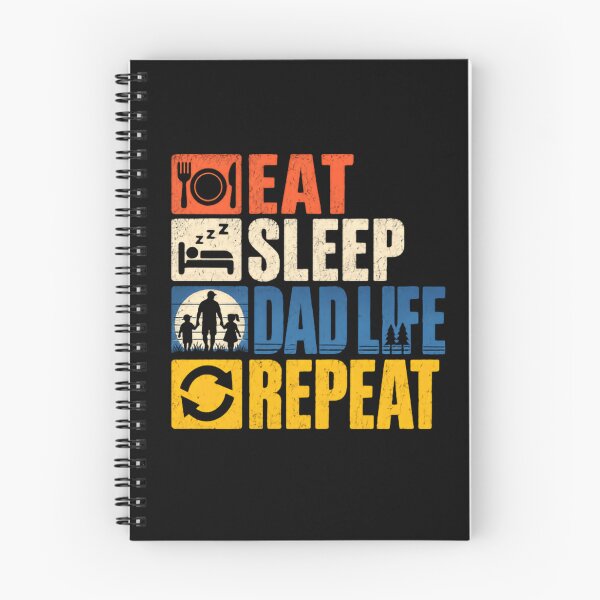 Item preview, Eat Sleep Dad Life Repeat Father Dad Parenting Fathers Day designed and sold by RetroMini2026.