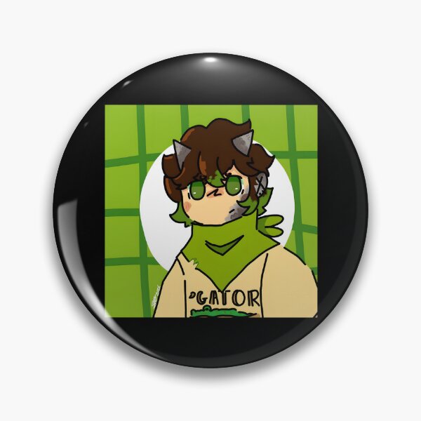 Item preview, Cartoon Character with Green Accents and Gator Theme designed and sold by J-Mindful.