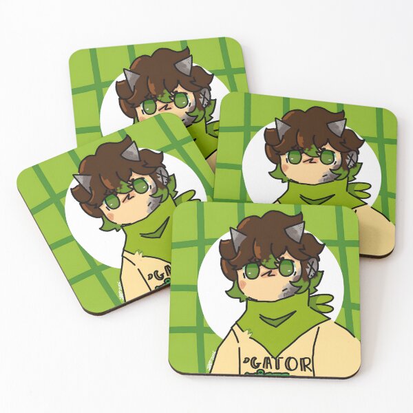 Item preview, Cartoon Character with Green Accents and Gator Theme designed and sold by J-Mindful.