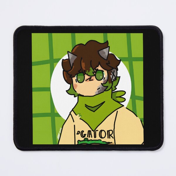 Item preview, Cartoon Character with Green Accents and Gator Theme designed and sold by J-Mindful.