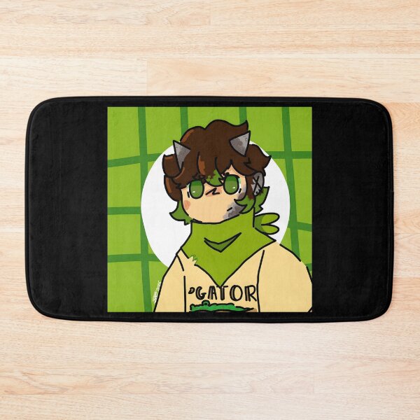 Item preview, Cartoon Character with Green Accents and Gator Theme designed and sold by J-Mindful.