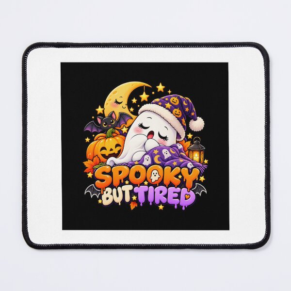 Item preview, Hello Spooky Season Halloween T-Shirt – Cute Ghost, Black Cat & Pumpkin designed and sold by dressyside.