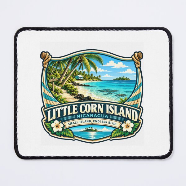 Item preview, Little Corn Island Nicaragua Small Island, Endless Blue Tropical Vacation Travel Souvenir designed and sold by Simsimah26Parks.