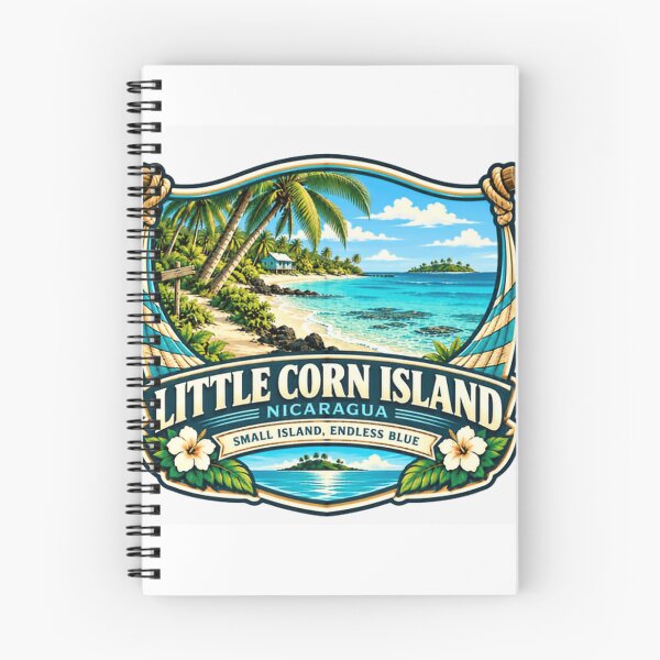 Item preview, Little Corn Island Nicaragua Small Island, Endless Blue Tropical Vacation Travel Souvenir designed and sold by Simsimah26Parks.