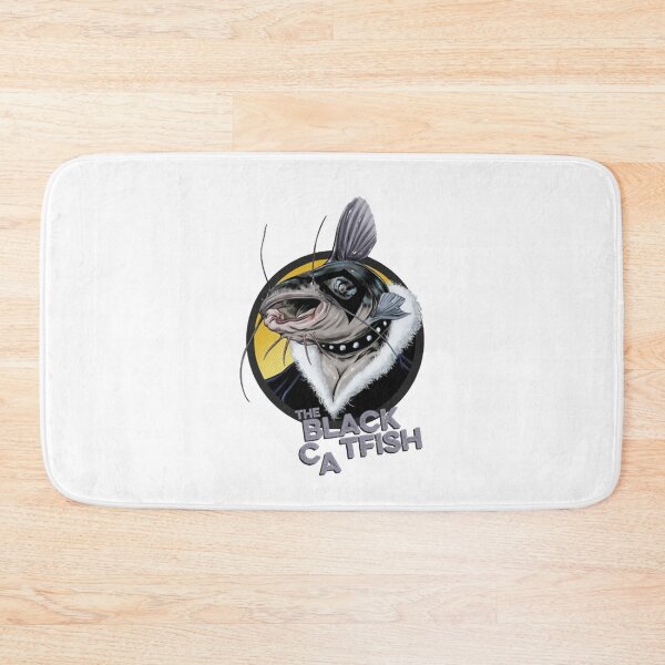 Item preview, Funny Cartoon Catfish Superhero Mask Circular Badge designed and sold by BorisBruns.