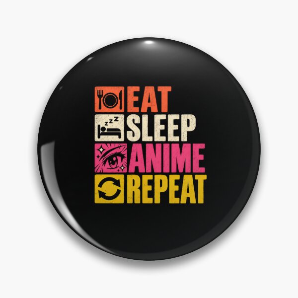 Item preview, Eat Sleep Anime Repeat Anime Fan Otaku Lifestyle designed and sold by RetroMini2026.