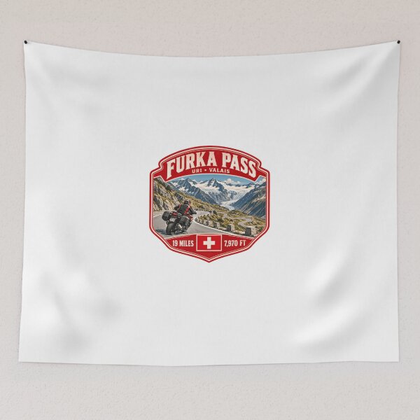 Item preview, Furka Pass Uri Valais Switzerland Motorcycle Travel Adventure designed and sold by Star3NowForMe.