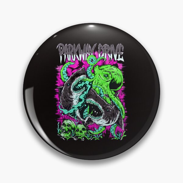 Item preview, PARKWAY DRIVE Shark Octopus Skulls Art designed and sold by Hector-Studio.