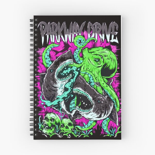 Item preview, PARKWAY DRIVE Shark Octopus Skulls Art designed and sold by Hector-Studio.