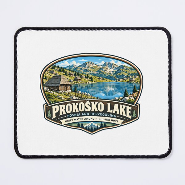 Item preview, Prokoško Lake Bosnia And Herzegovina Quiet Water Among Highland Huts Travel Souvenir Hiking Nature Lover designed and sold by Simsimah26Parks.