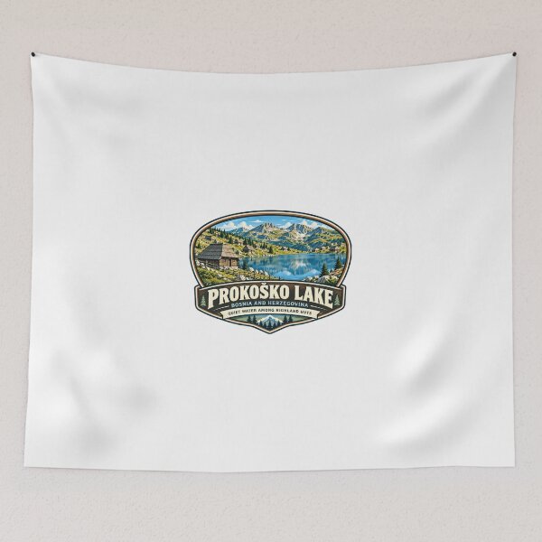 Item preview, Prokoško Lake Bosnia And Herzegovina Quiet Water Among Highland Huts Travel Souvenir Hiking Nature Lover designed and sold by Simsimah26Parks.