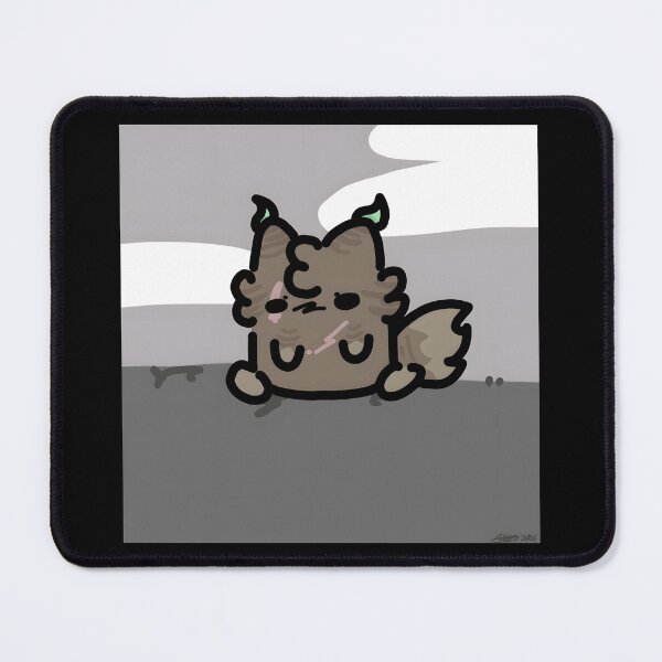 Item preview, cute fluffy creature illustration designed and sold by J-Mindful.