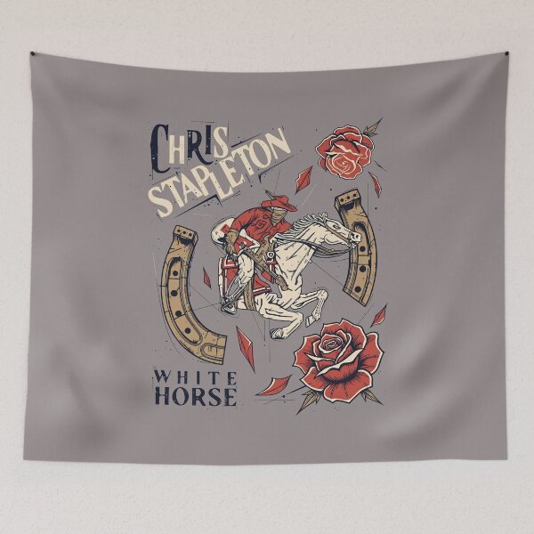 Item preview, Chris Stapleton White Horse Cowboy Graphic-53 designed and sold by SelinSaraWahl.