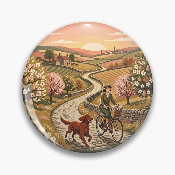 Item preview, Irish Setter Orchard Cyclist designed and sold by PictoVibe.