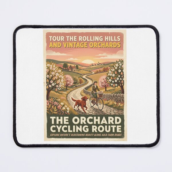 Item preview, Irish Setter Orchard Cyclist designed and sold by PictoVibe.