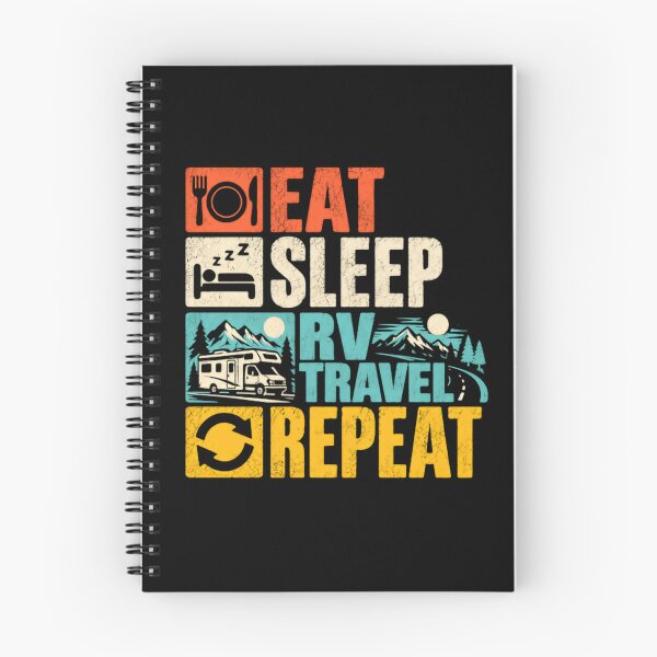 Item preview, Eat Sleep RV Travel Repeat RV Life Camper Motorhome Road Trip Adventure designed and sold by RetroMini2026.