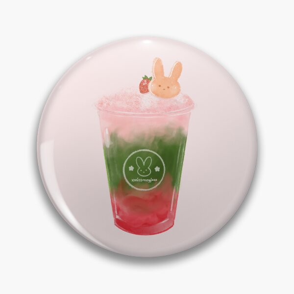 Item preview, Cute Strawberry Matcha Latte designed and sold by xmissmeggieee.