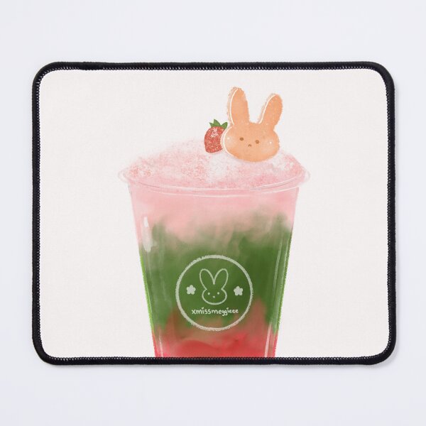 Item preview, Cute Strawberry Matcha Latte designed and sold by xmissmeggieee.