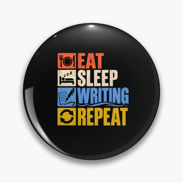 Item preview, Eat Sleep Writing Repeat Writer Author Literary Enthusiast designed and sold by RetroMini2026.