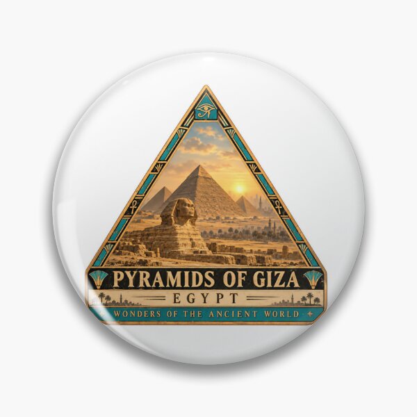 Item preview, Pyramids Of Giza Egypt Wonders Of The Ancient World Historical Landmark Travel Souvenir designed and sold by Simsimah26Parks.