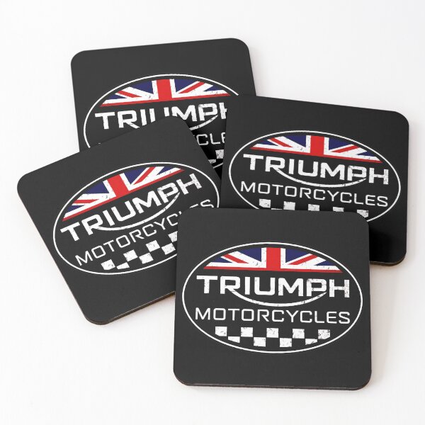 Item preview, Distressed Triumph Motorcycles British Flag Emblem designed and sold by Hector-Studio.