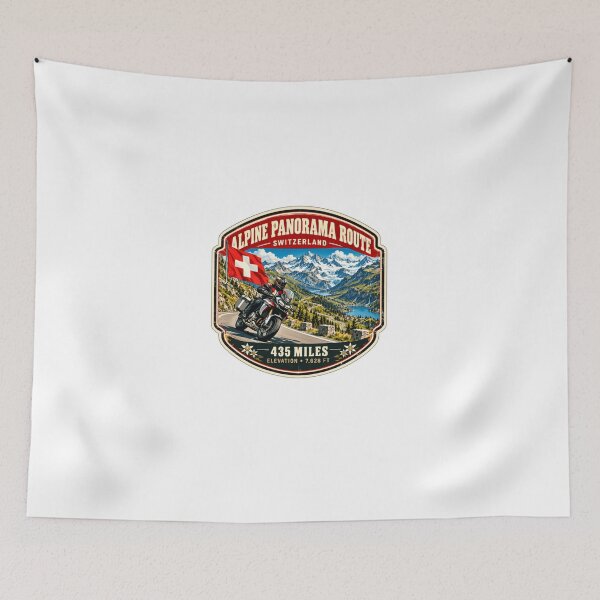 Item preview, Alpine Panorama Route Switzerland Motorcycle Tour Adventure Rider Mountain Travel designed and sold by Star3NowForMe.