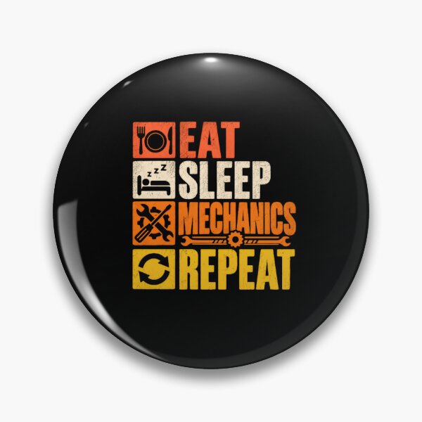 Item preview, Eat Sleep Mechanics Repeat Auto Mechanic Automotive Technician designed and sold by RetroMini2026.
