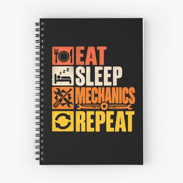 Item preview, Eat Sleep Mechanics Repeat Auto Mechanic Automotive Technician designed and sold by RetroMini2026.