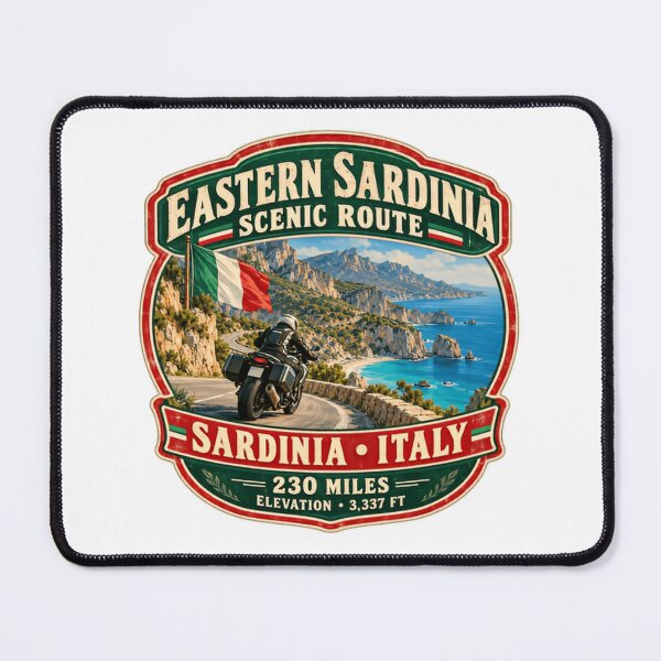 Item preview, Eastern Sardinia Scenic Route Sardinia Italy Motorcycle Travel Road Trip Journey designed and sold by Star3NowForMe.