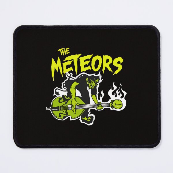 Item preview, The Meteors Punk Rock Band Green Creature Bass Flames designed and sold by WarmTones.