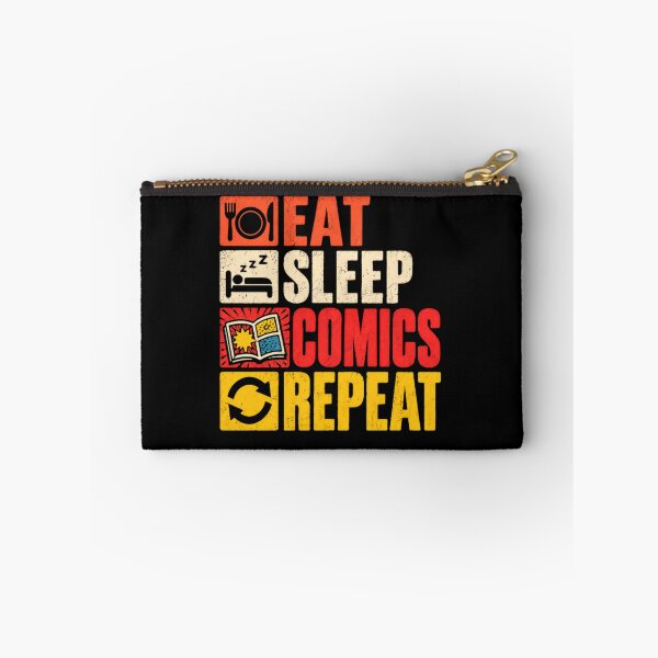 Item preview, Eat Sleep Comics Repeat Comic Book Reader Hobby Fan designed and sold by RetroMini2026.