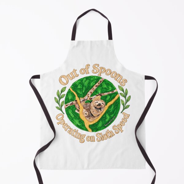 Item preview, Out of Spoons Sloth – Spoon Theory, Chronic Illness & Rest designed and sold by newsuept25.art.