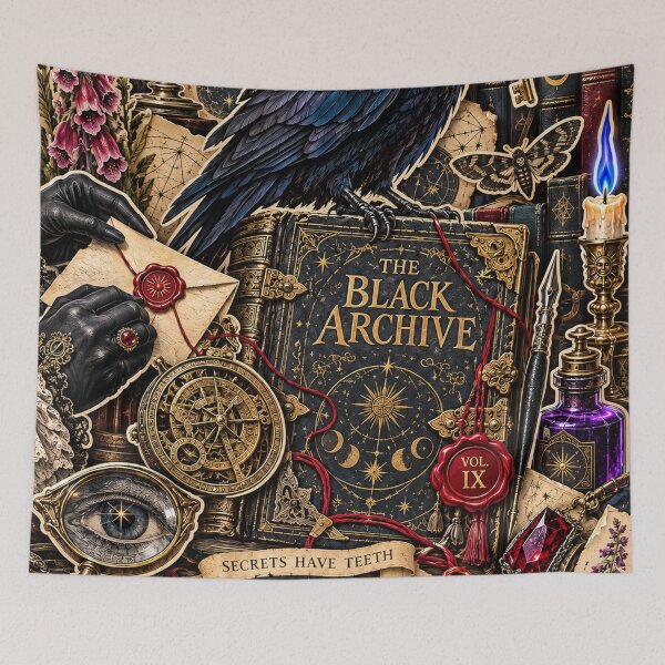 Item preview, The Black Archive | Gothic Mystery Collage designed and sold by Inked Legacy.