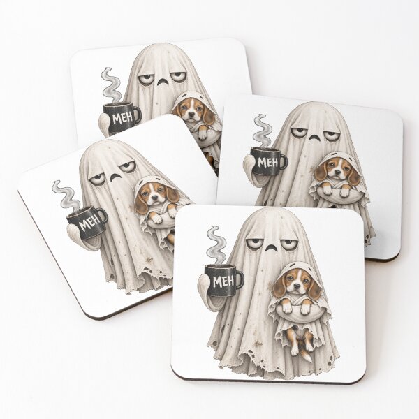 Item preview, Grumpy Beagle Ghost Halloween Mug designed and sold by luu phong.